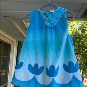 Trolls Blue and White Kids Costume Dress